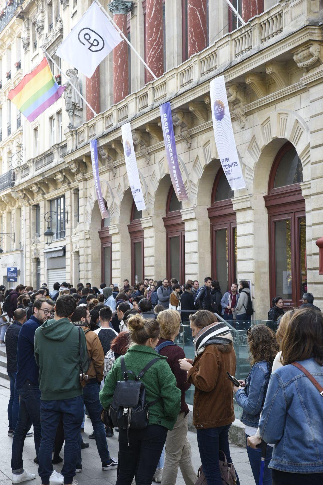 La foule rassemblée devant le premier Paris Podcast Festival en 2018 - David Dupuis, Paris Podcast Festival